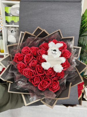  Malatya Çiçek - SEPETTE 12RENKLİ GÜL