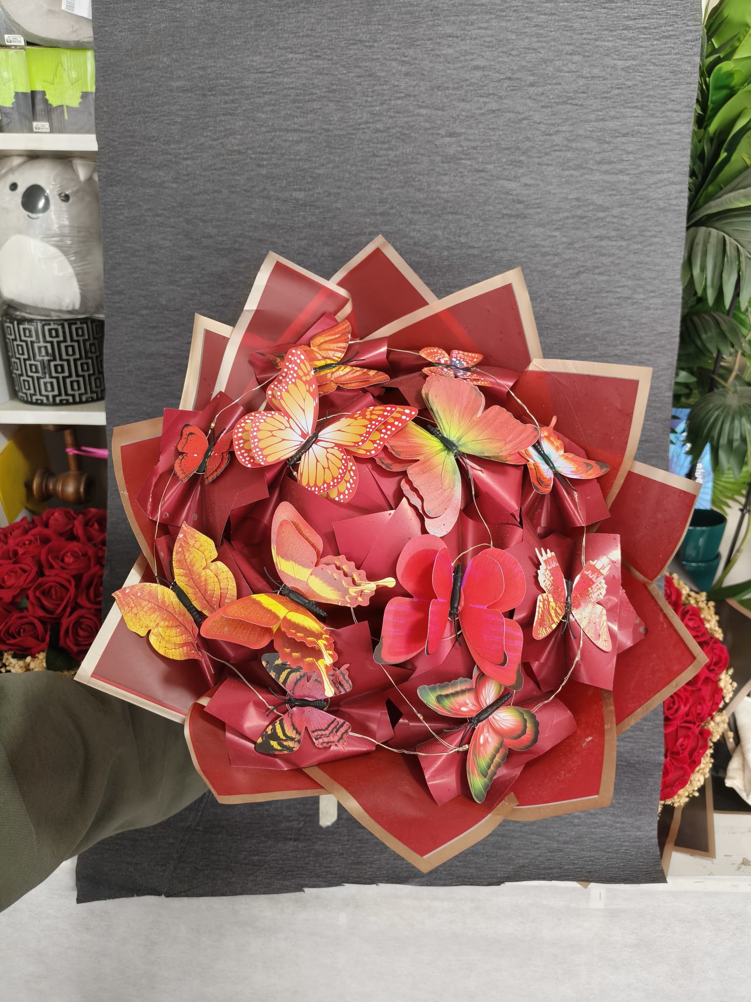 Malatya Çiçekçi - kelebek buketi 